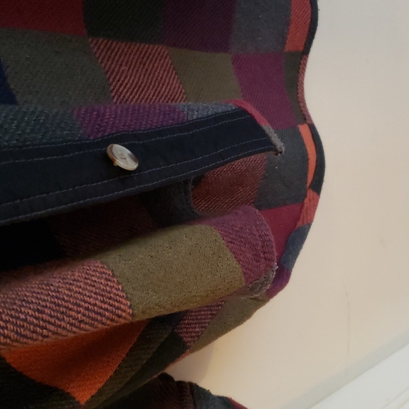 Vintage Fila Plaid Sweater Coat Size L - Picture 5 of 14